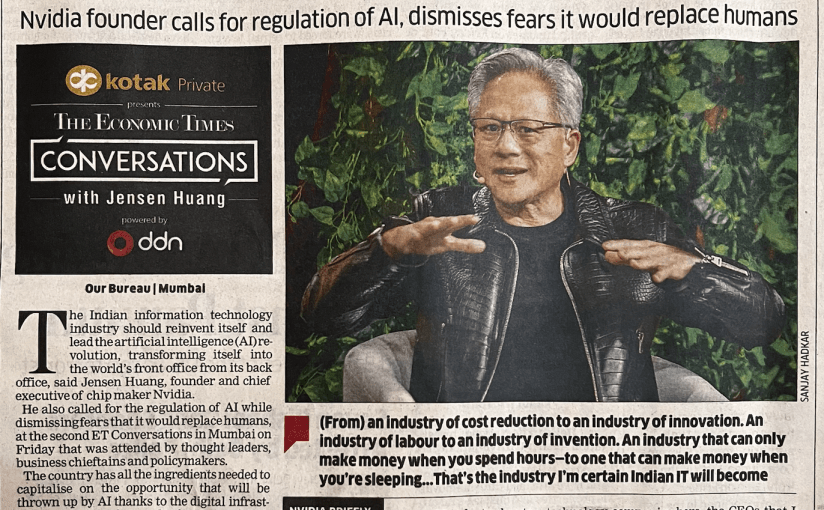 Nvidia’s Jensen Huang: The Future of AI and&nbsp;Humanity